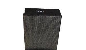 A black box with the 100 Grit Diamond Hand Pad name on it.