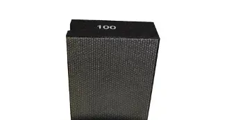 A black box with the 100 Grit Diamond Hand Pad name on it.