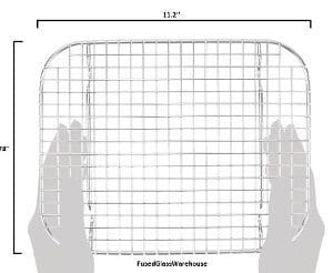 Stainless Steel Screen Melt 8.78'' x 11.2'' on a white background.