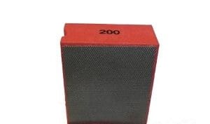 A red box with the 200 Grit Diamond Hand Pad on it.