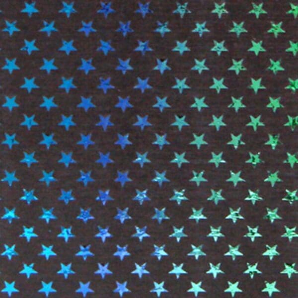 RB-Dichroic Small Stars Laser Etching 4x4 Black Glass.