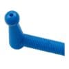 Blue flexible plastic tool component.
