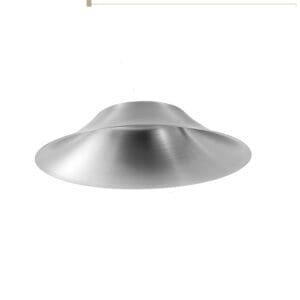 A metallic, disc-shaped object resembling a classic UFO toy.