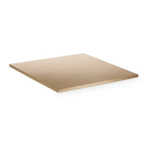 Beige MDF board panel on white background